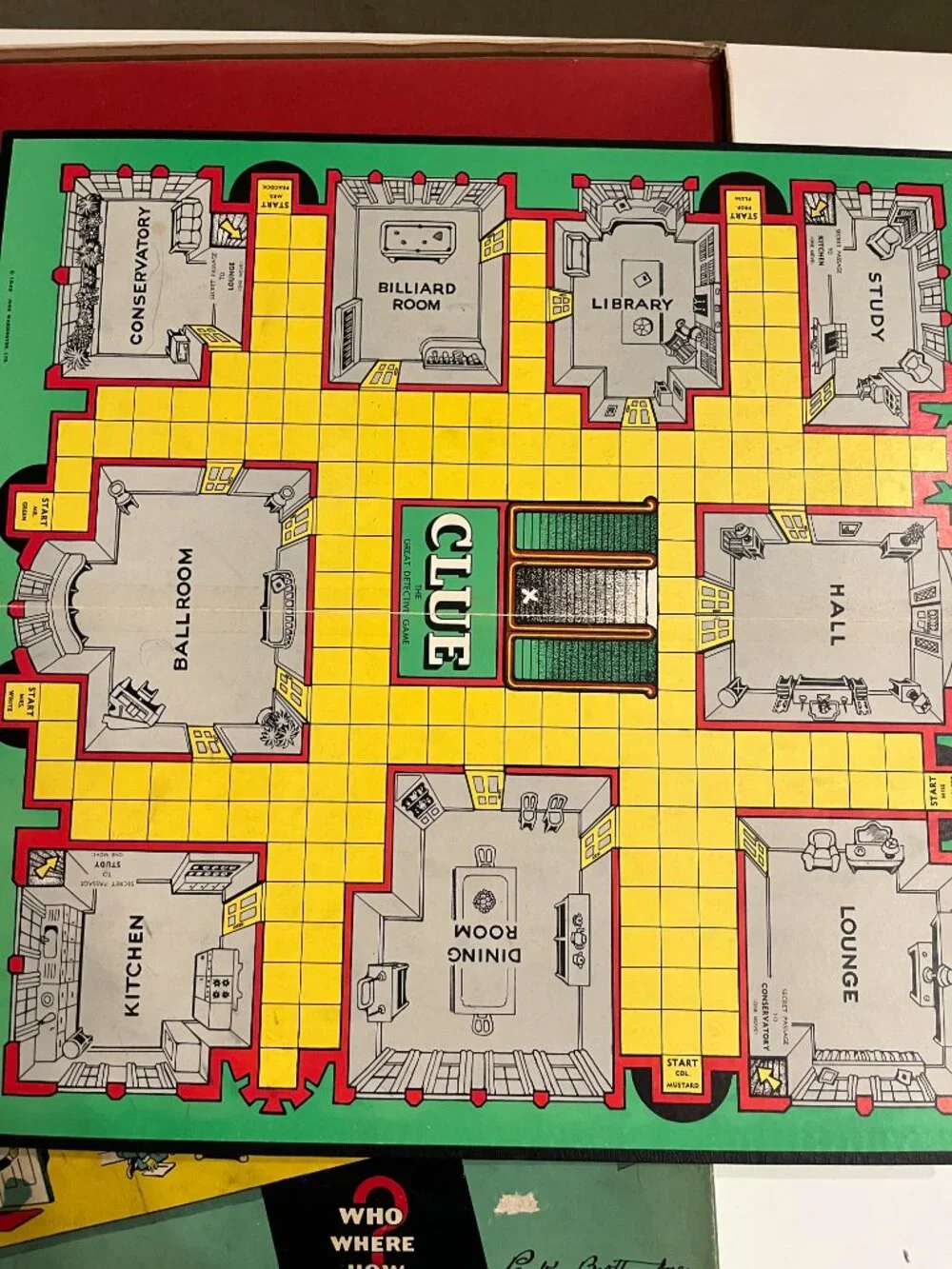 1949/1950 Clue Parker Brothers 100% Complete - Original Pencils